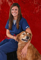 Megan Belling at Troy Illinois Veterinary Clinic, Troy, Illinois